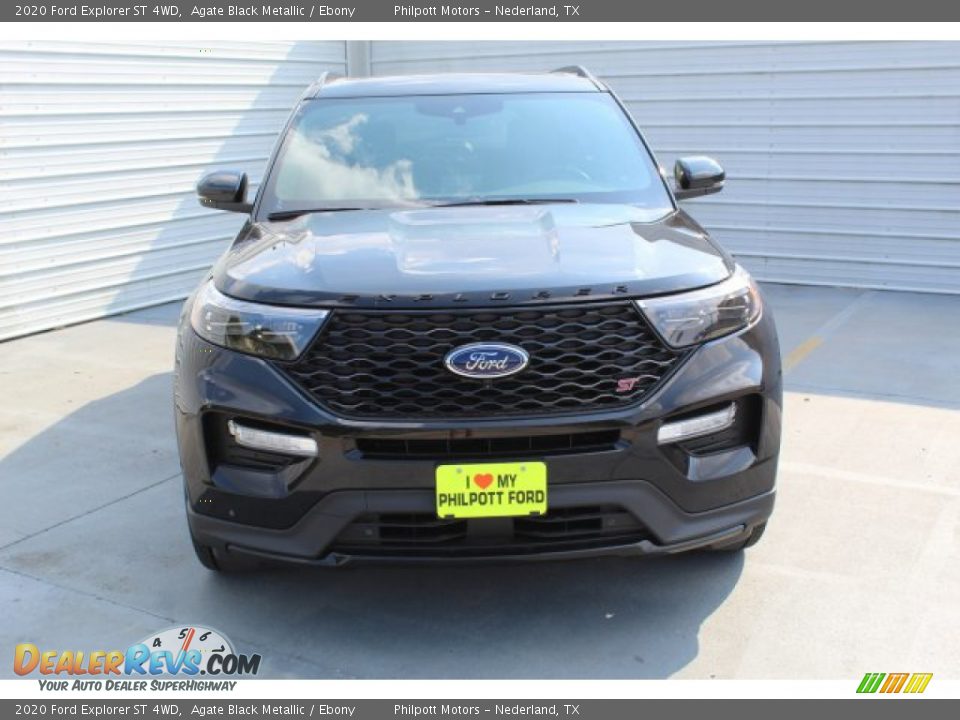 2020 Ford Explorer ST 4WD Agate Black Metallic / Ebony Photo #3
