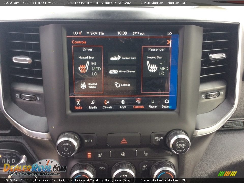 2020 Ram 1500 Big Horn Crew Cab 4x4 Granite Crystal Metallic / Black/Diesel Gray Photo #15