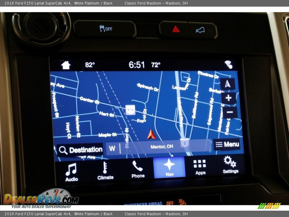 2016 Ford F150 Lariat SuperCab 4x4 White Platinum / Black Photo #15