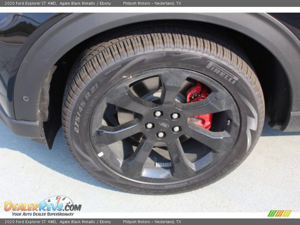 2020 Ford Explorer ST 4WD Agate Black Metallic / Ebony Photo #5