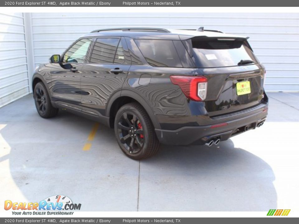 2020 Ford Explorer ST 4WD Agate Black Metallic / Ebony Photo #6