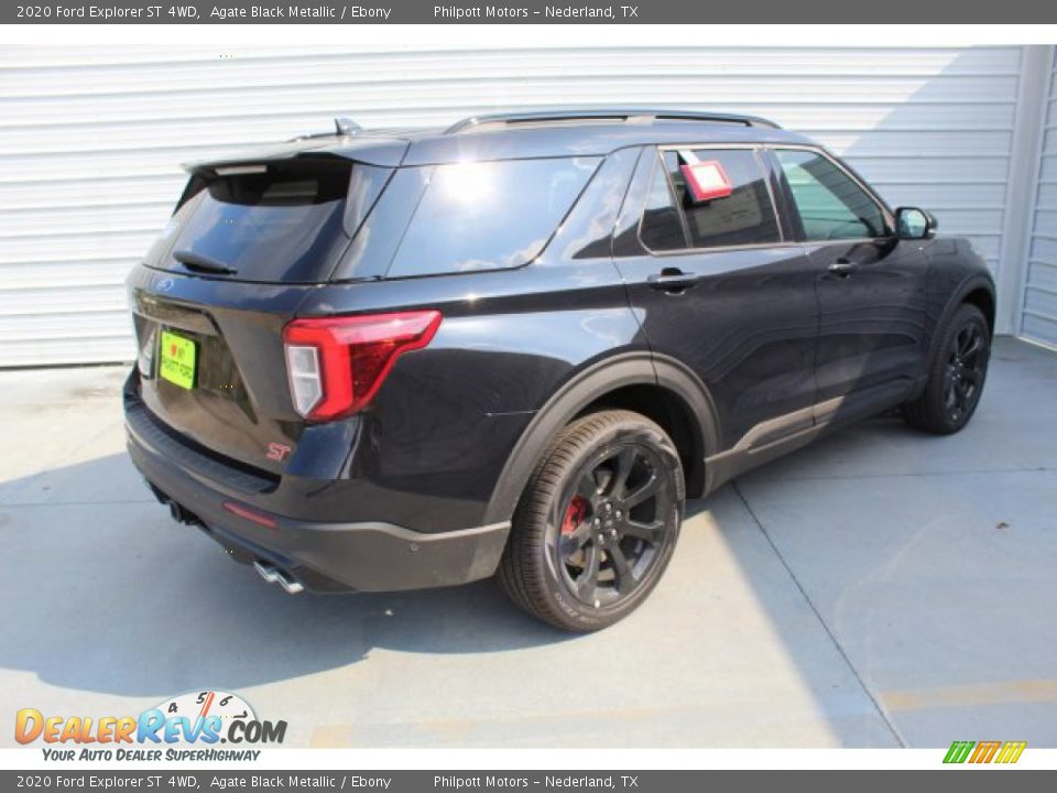 2020 Ford Explorer ST 4WD Agate Black Metallic / Ebony Photo #8