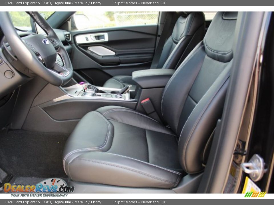 2020 Ford Explorer ST 4WD Agate Black Metallic / Ebony Photo #10