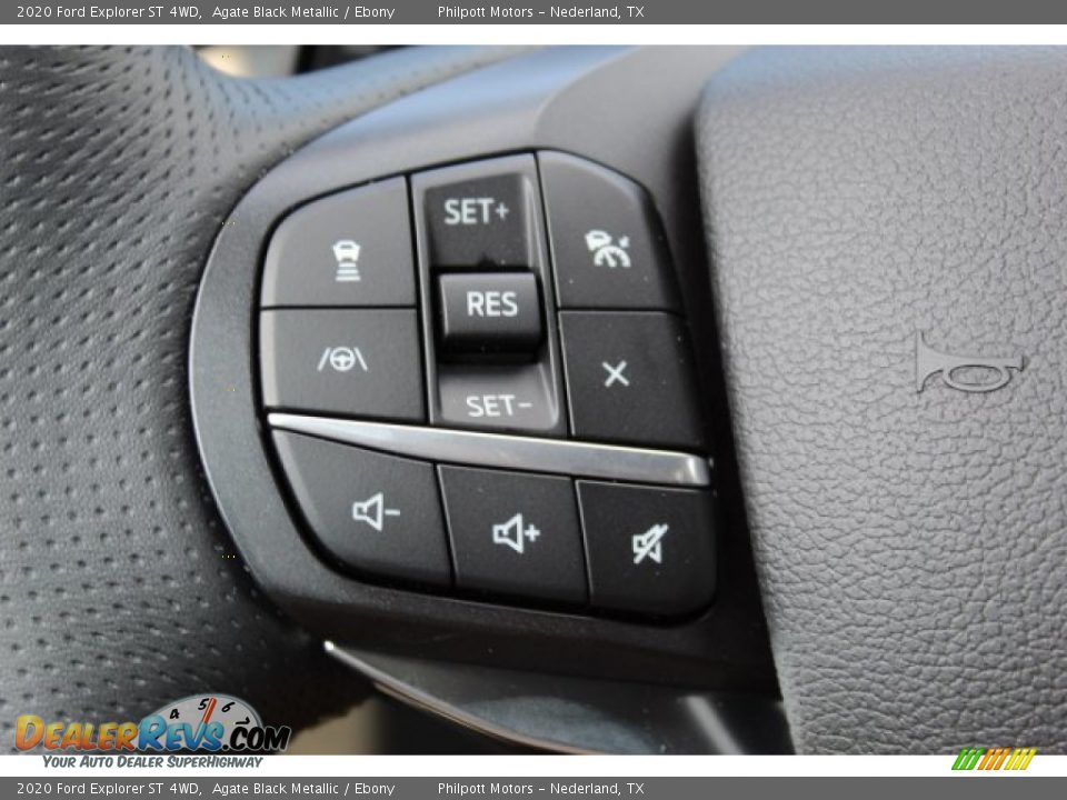 2020 Ford Explorer ST 4WD Agate Black Metallic / Ebony Photo #12