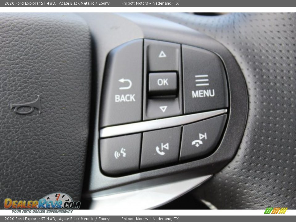 2020 Ford Explorer ST 4WD Agate Black Metallic / Ebony Photo #13