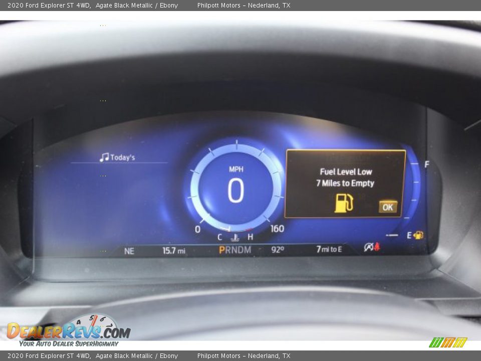 2020 Ford Explorer ST 4WD Agate Black Metallic / Ebony Photo #14