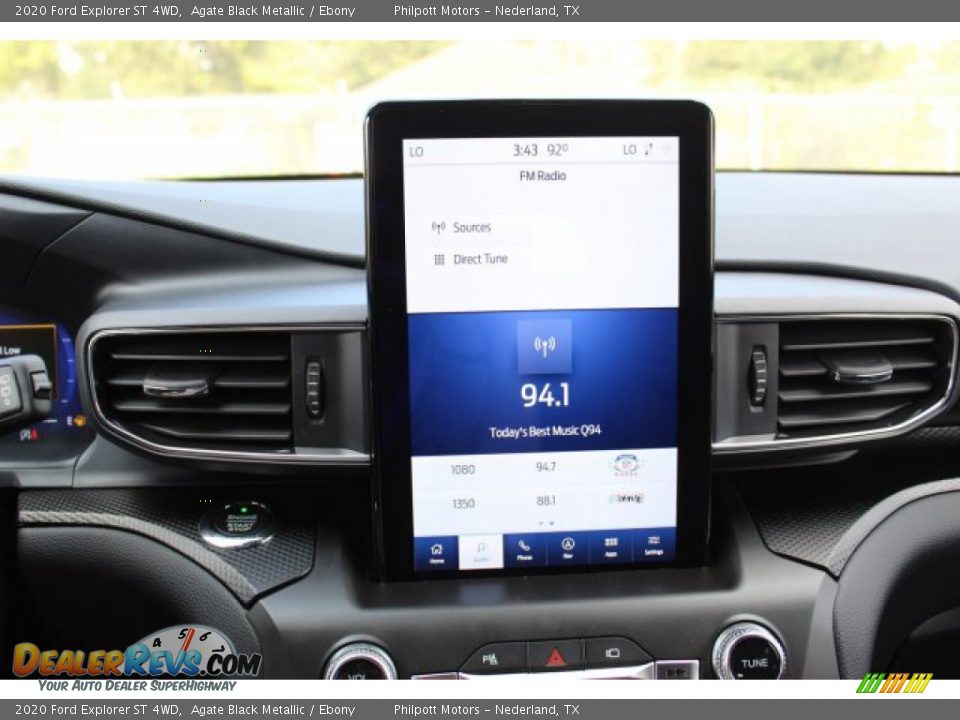 2020 Ford Explorer ST 4WD Agate Black Metallic / Ebony Photo #16