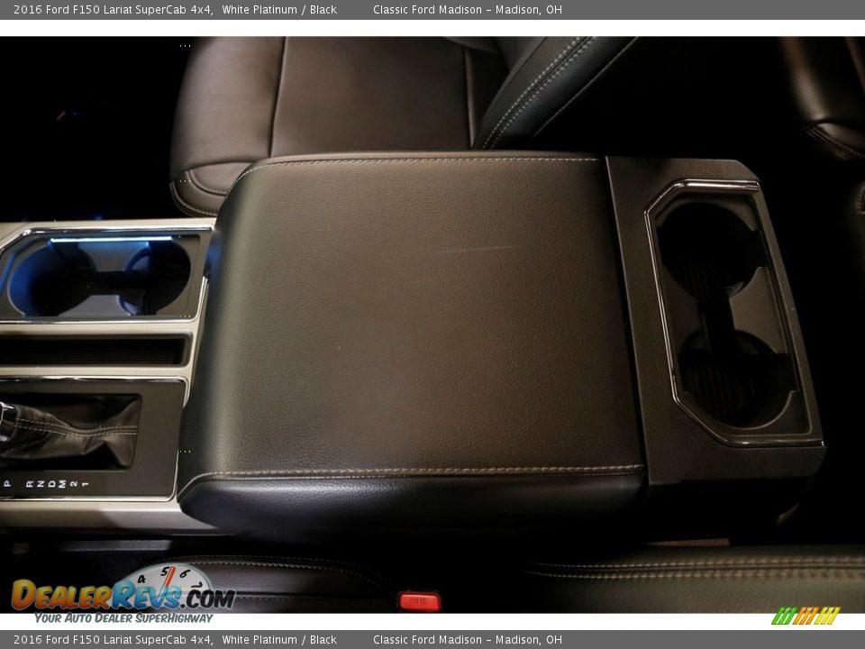2016 Ford F150 Lariat SuperCab 4x4 White Platinum / Black Photo #20