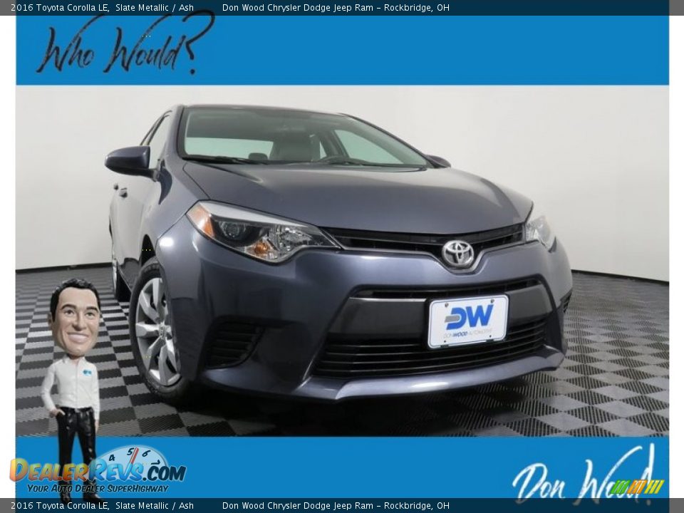 2016 Toyota Corolla LE Slate Metallic / Ash Photo #1