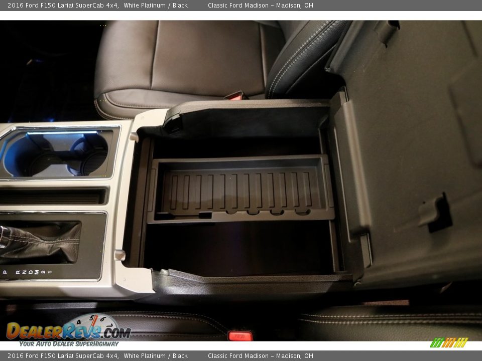 2016 Ford F150 Lariat SuperCab 4x4 White Platinum / Black Photo #21