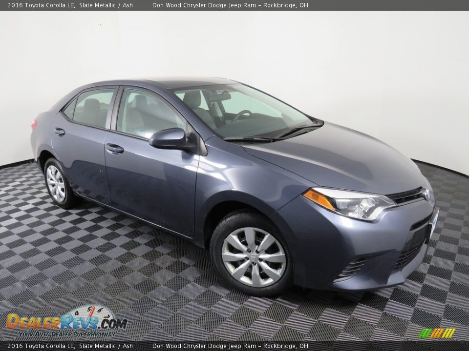 2016 Toyota Corolla LE Slate Metallic / Ash Photo #3