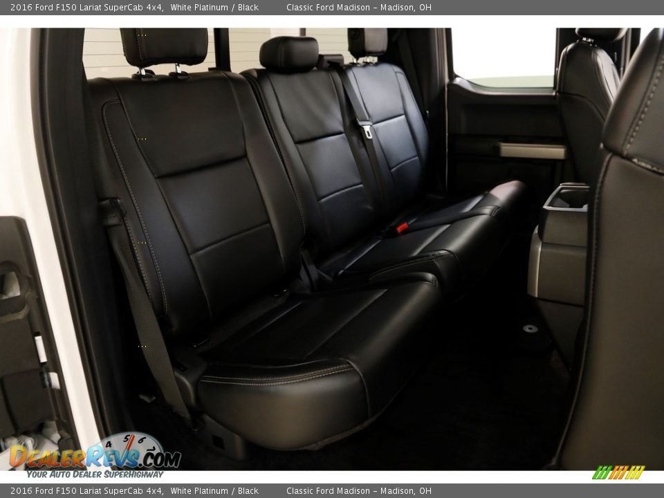 2016 Ford F150 Lariat SuperCab 4x4 White Platinum / Black Photo #23