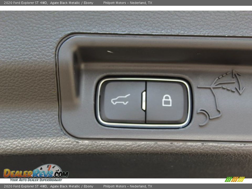 2020 Ford Explorer ST 4WD Agate Black Metallic / Ebony Photo #26