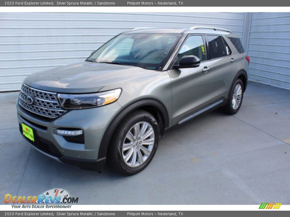 2020 Ford Explorer Limited Silver Spruce Metallic / Sandstone Photo #4