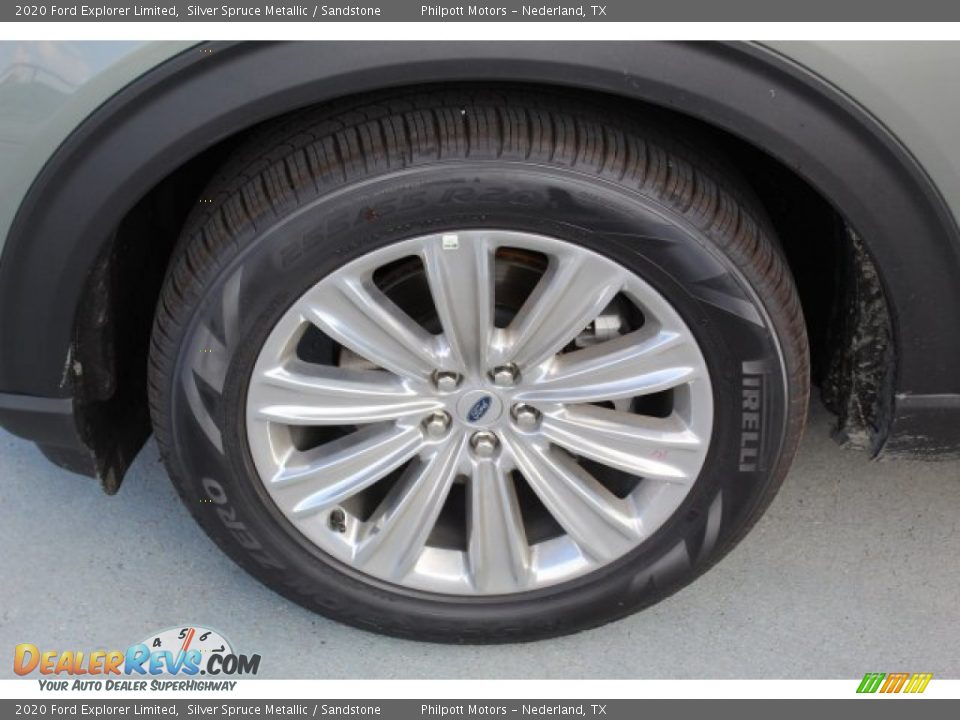 2020 Ford Explorer Limited Silver Spruce Metallic / Sandstone Photo #5