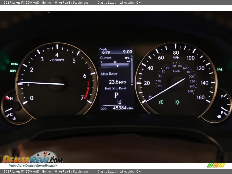 2017 Lexus RX 350 AWD Eminent White Pearl / Parchment Photo #8