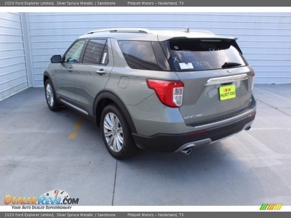 2020 Ford Explorer Limited Silver Spruce Metallic / Sandstone Photo #6