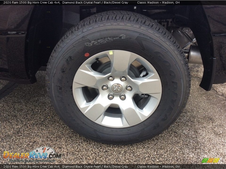 2020 Ram 1500 Big Horn Crew Cab 4x4 Diamond Black Crystal Pearl / Black/Diesel Gray Photo #10