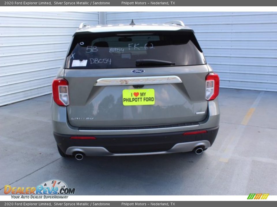 2020 Ford Explorer Limited Silver Spruce Metallic / Sandstone Photo #7