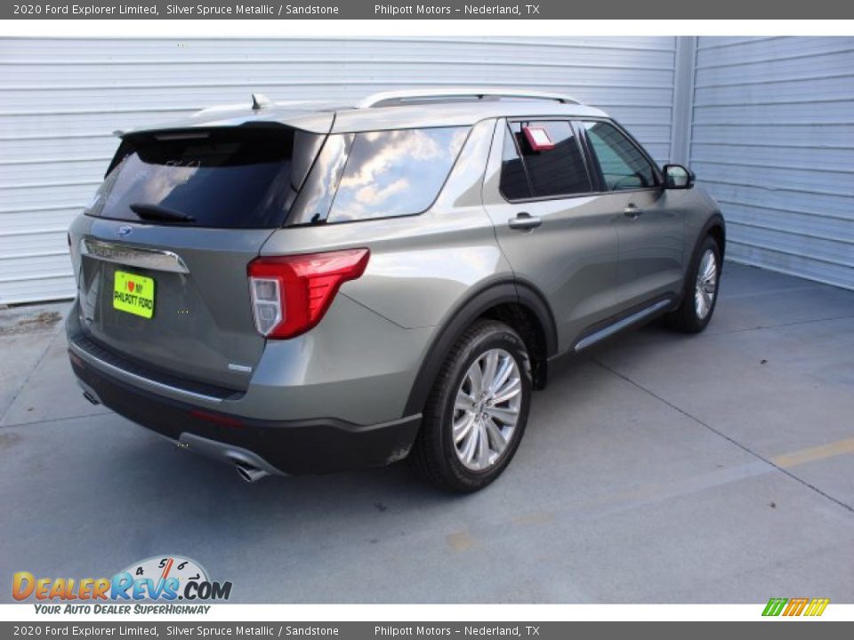 2020 Ford Explorer Limited Silver Spruce Metallic / Sandstone Photo #8