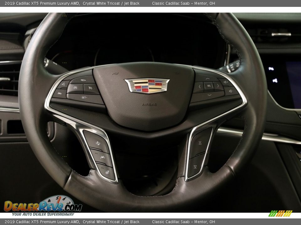 2019 Cadillac XT5 Premium Luxury AWD Crystal White Tricoat / Jet Black Photo #7