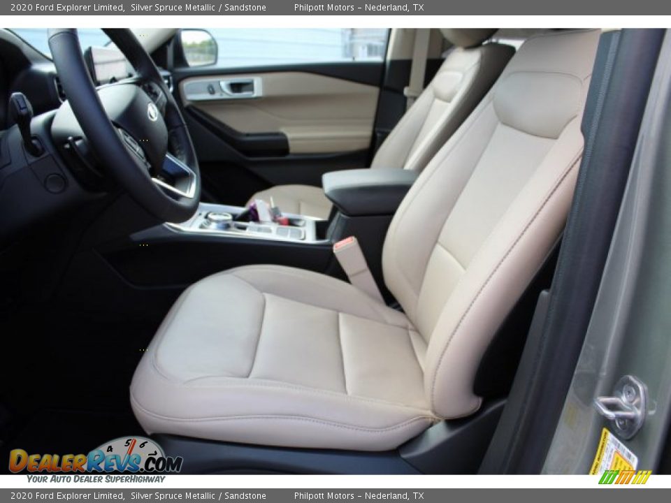 2020 Ford Explorer Limited Silver Spruce Metallic / Sandstone Photo #10