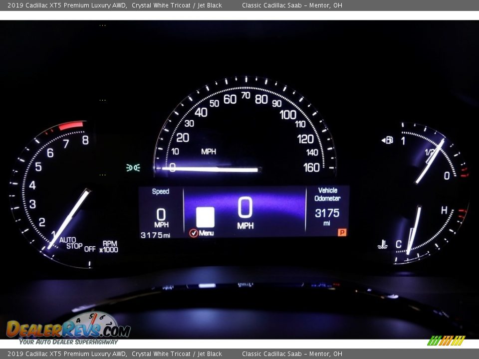 2019 Cadillac XT5 Premium Luxury AWD Crystal White Tricoat / Jet Black Photo #8