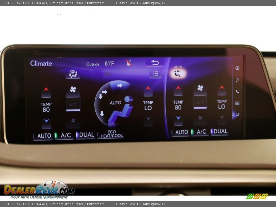 2017 Lexus RX 350 AWD Eminent White Pearl / Parchment Photo #13