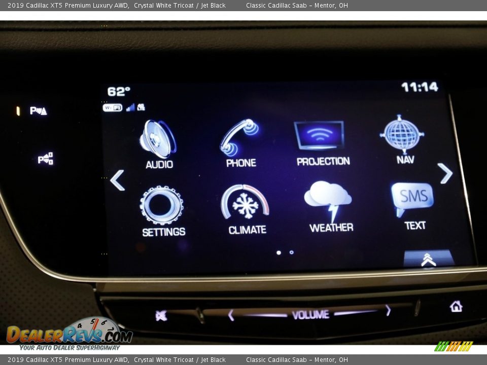 2019 Cadillac XT5 Premium Luxury AWD Crystal White Tricoat / Jet Black Photo #10