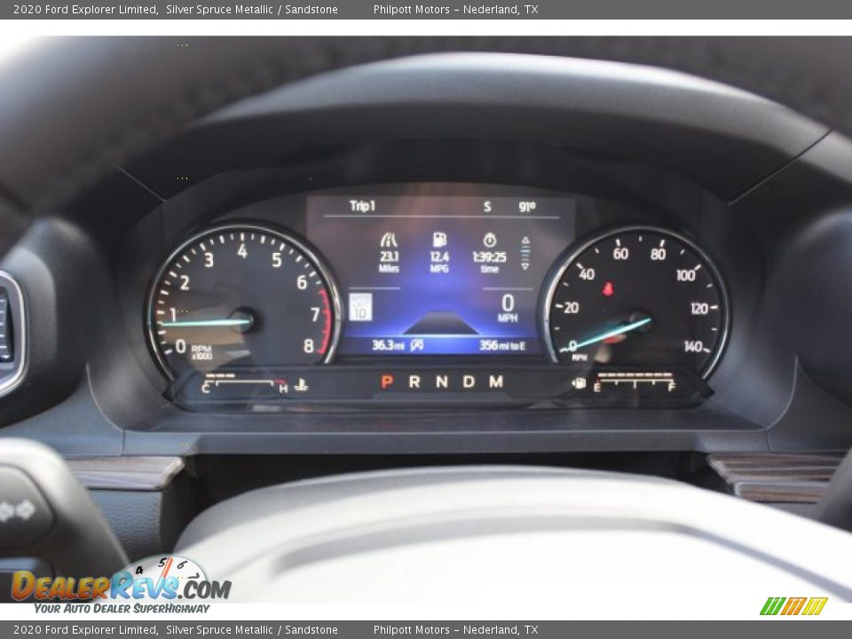 2020 Ford Explorer Limited Silver Spruce Metallic / Sandstone Photo #14