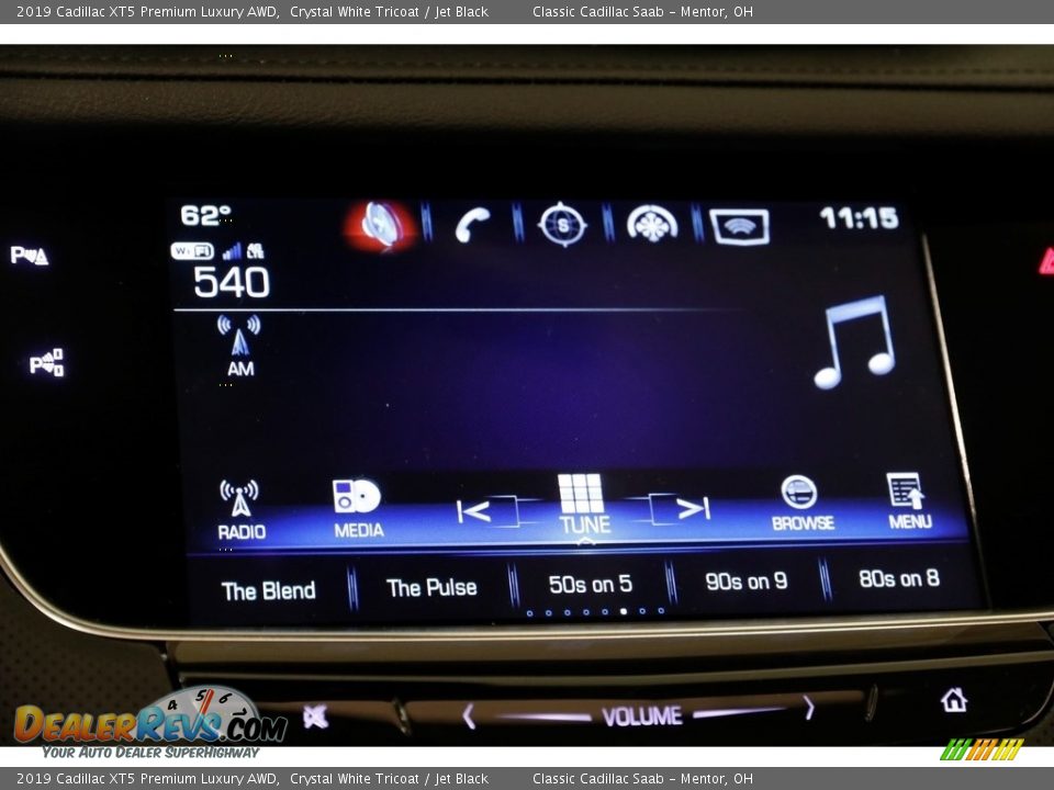 2019 Cadillac XT5 Premium Luxury AWD Crystal White Tricoat / Jet Black Photo #12