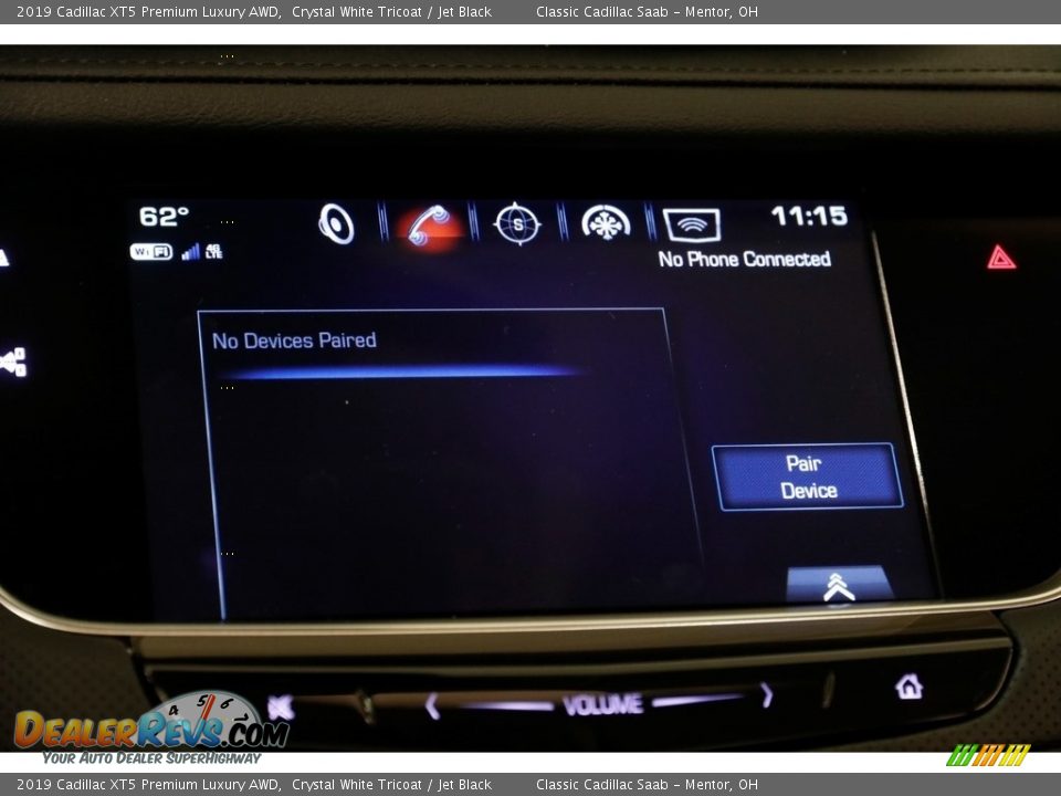 2019 Cadillac XT5 Premium Luxury AWD Crystal White Tricoat / Jet Black Photo #13