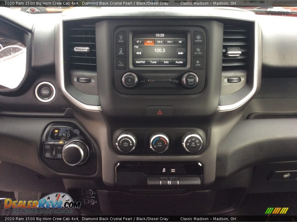 2020 Ram 1500 Big Horn Crew Cab 4x4 Diamond Black Crystal Pearl / Black/Diesel Gray Photo #14