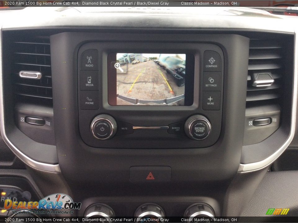 2020 Ram 1500 Big Horn Crew Cab 4x4 Diamond Black Crystal Pearl / Black/Diesel Gray Photo #15