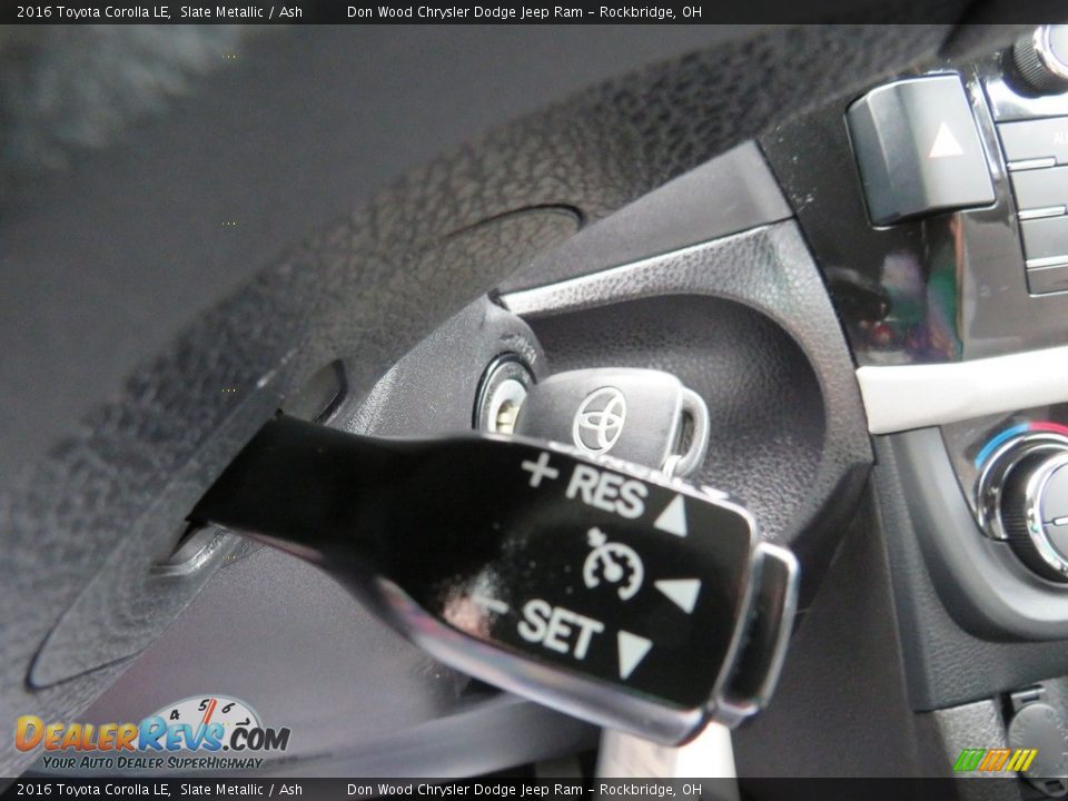 2016 Toyota Corolla LE Slate Metallic / Ash Photo #23