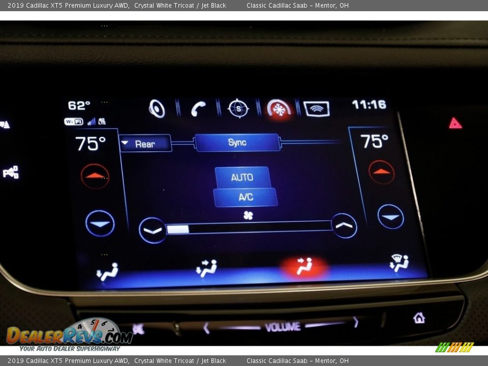 2019 Cadillac XT5 Premium Luxury AWD Crystal White Tricoat / Jet Black Photo #15