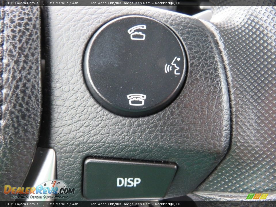 2016 Toyota Corolla LE Slate Metallic / Ash Photo #24