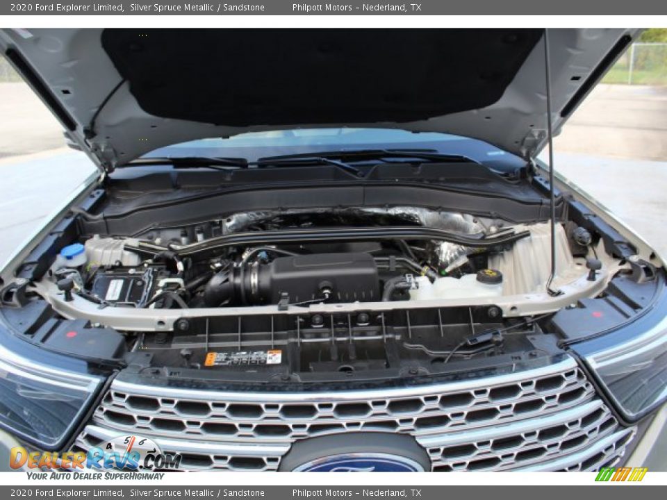 2020 Ford Explorer Limited Silver Spruce Metallic / Sandstone Photo #26