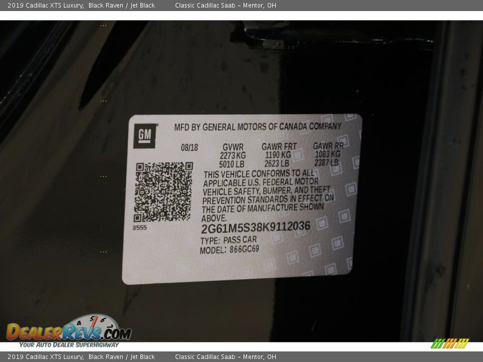 2019 Cadillac XTS Luxury Black Raven / Jet Black Photo #23