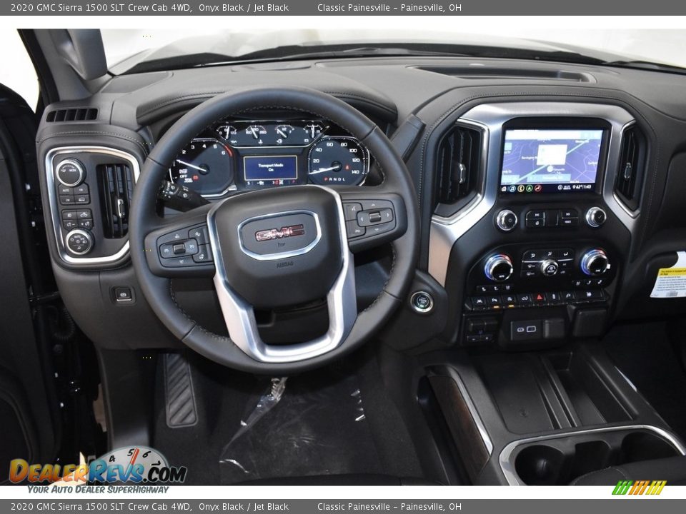 2020 GMC Sierra 1500 SLT Crew Cab 4WD Onyx Black / Jet Black Photo #7