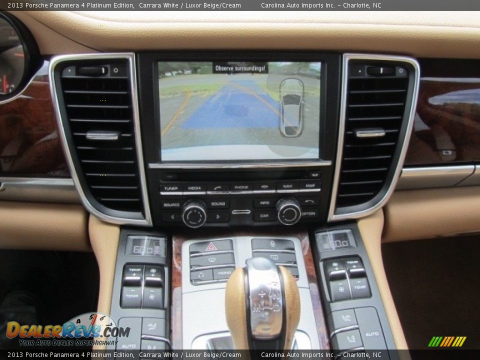 2013 Porsche Panamera 4 Platinum Edition Carrara White / Luxor Beige/Cream Photo #16