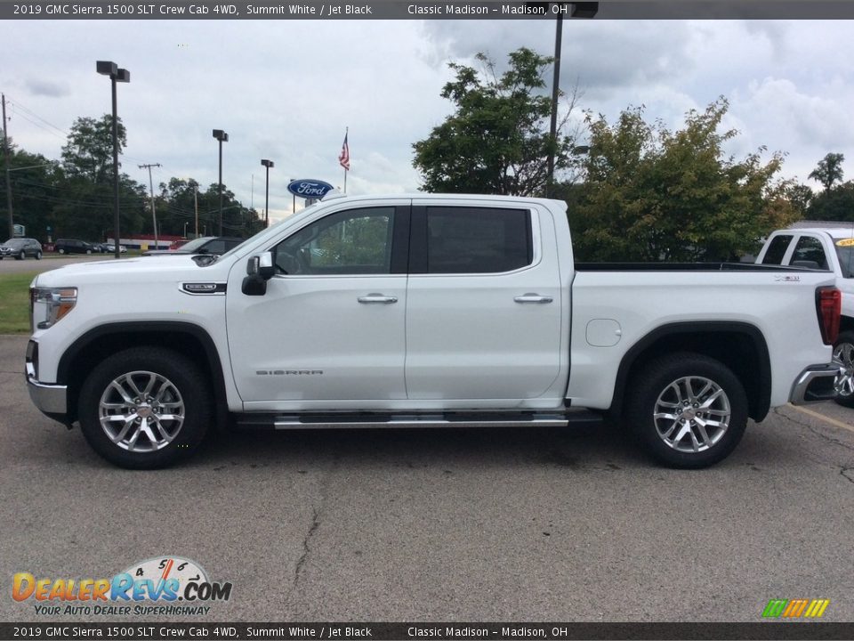 2019 GMC Sierra 1500 SLT Crew Cab 4WD Summit White / Jet Black Photo #6