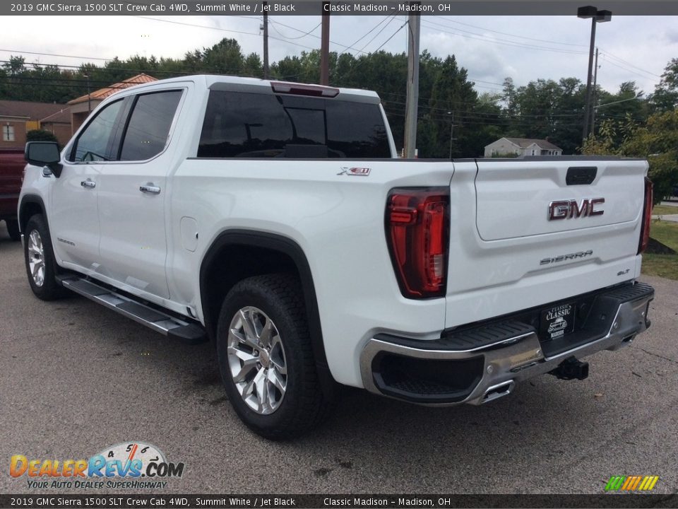 2019 GMC Sierra 1500 SLT Crew Cab 4WD Summit White / Jet Black Photo #7