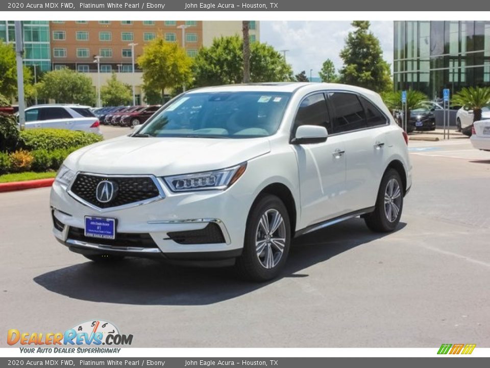 2020 Acura MDX FWD Platinum White Pearl / Ebony Photo #3