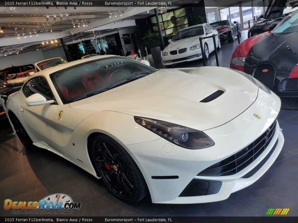 2015 Ferrari F12berlinetta Bianco Avus / Rosso Photo #2