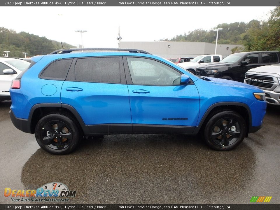 2020 Jeep Cherokee Altitude 4x4 Hydro Blue Pearl / Black Photo #7