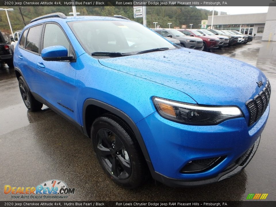 2020 Jeep Cherokee Altitude 4x4 Hydro Blue Pearl / Black Photo #8