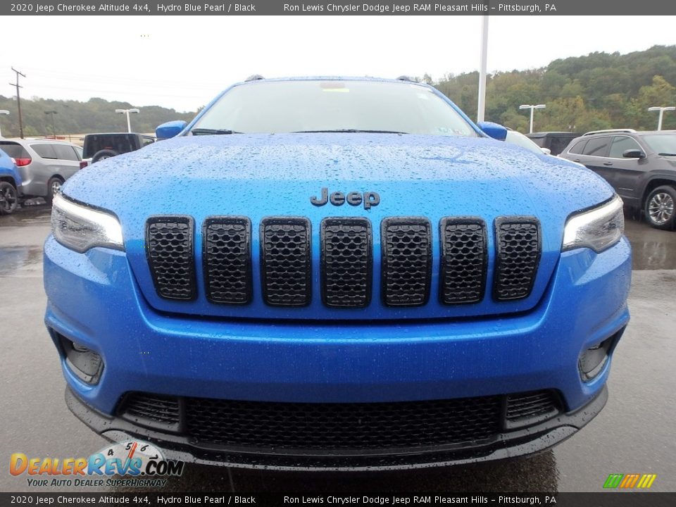 2020 Jeep Cherokee Altitude 4x4 Hydro Blue Pearl / Black Photo #9
