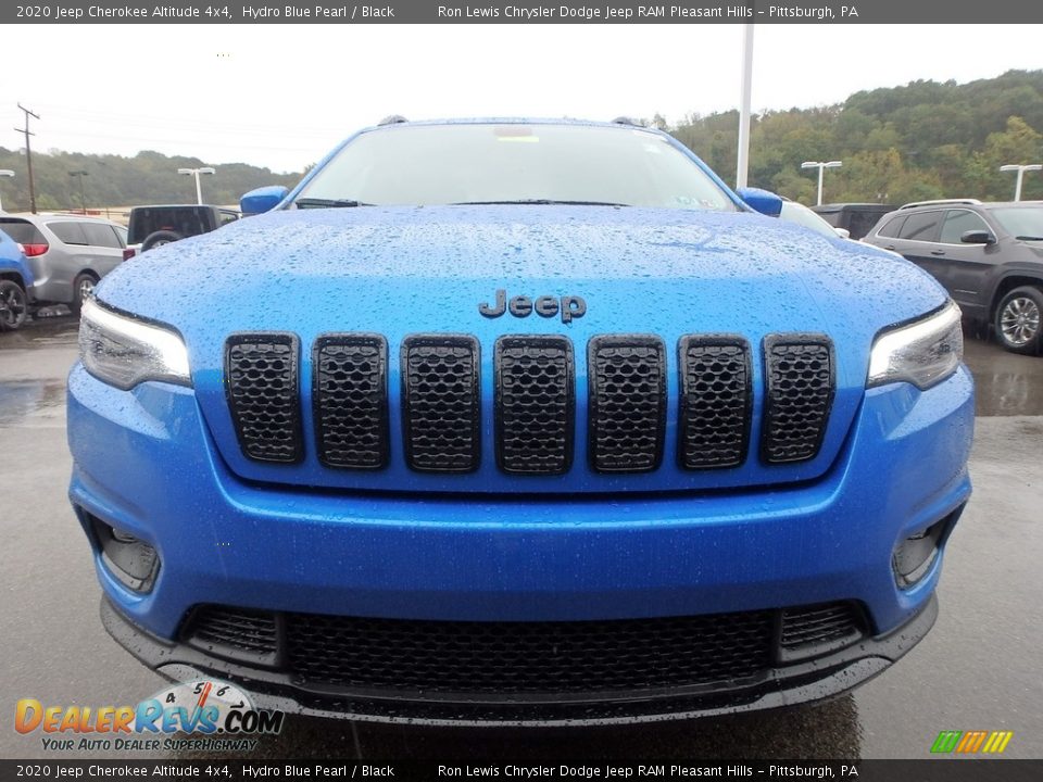 2020 Jeep Cherokee Altitude 4x4 Hydro Blue Pearl / Black Photo #9