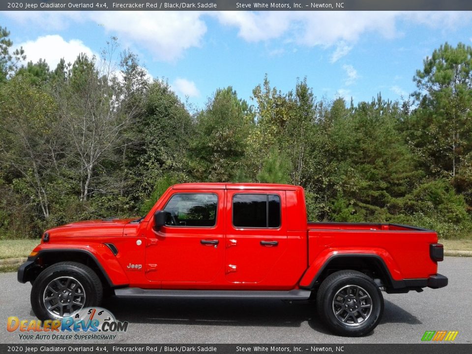 2020 Jeep Gladiator Overland 4x4 Firecracker Red / Black/Dark Saddle Photo #1